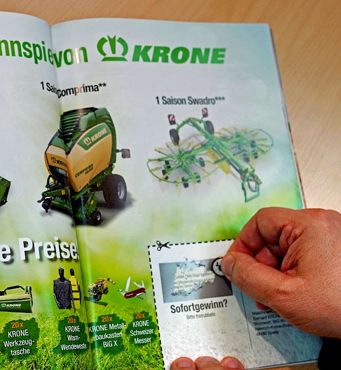 Rubbellos-Anzeigen von Krone in LOHNUNTERNEHMEN 11/2019