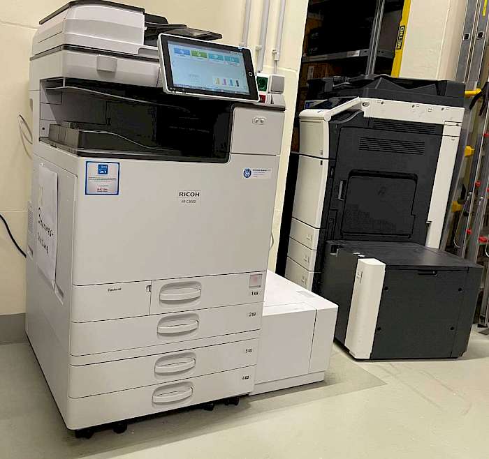 Das neue Multifunktionsgerät von Ricoh im Verlag