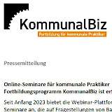 Pressemeldung des Beckmann Verlages zu KommunalBiz