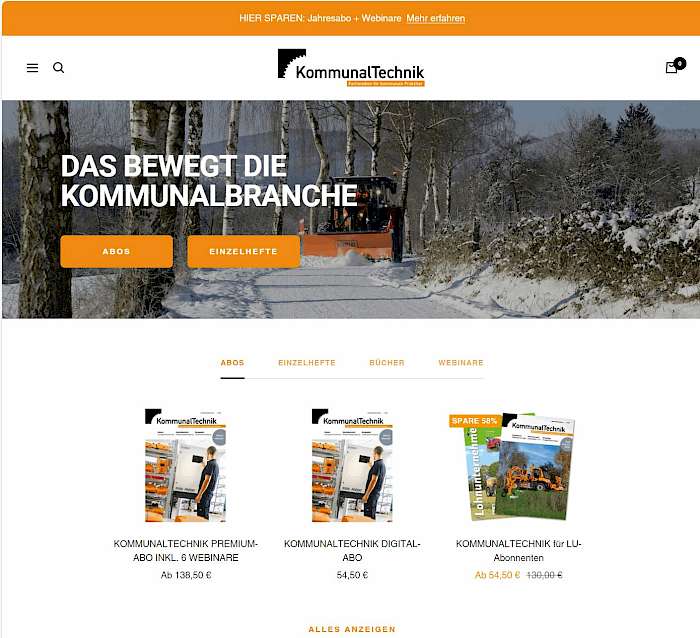 25-01-10 Screenshot des KommunalTechnik-Shops shop.kommunaltechnik