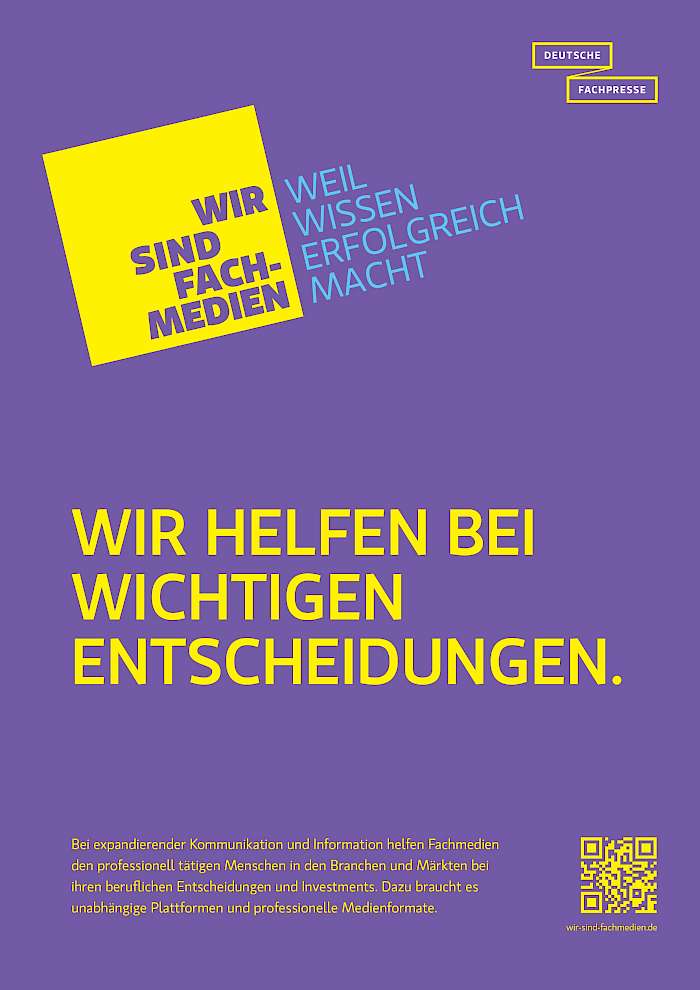Wir sind Fachmedien und helfen bei wichtigen Entscheidungen